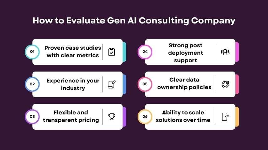 How to Evaluate Gen AI Consulting Company