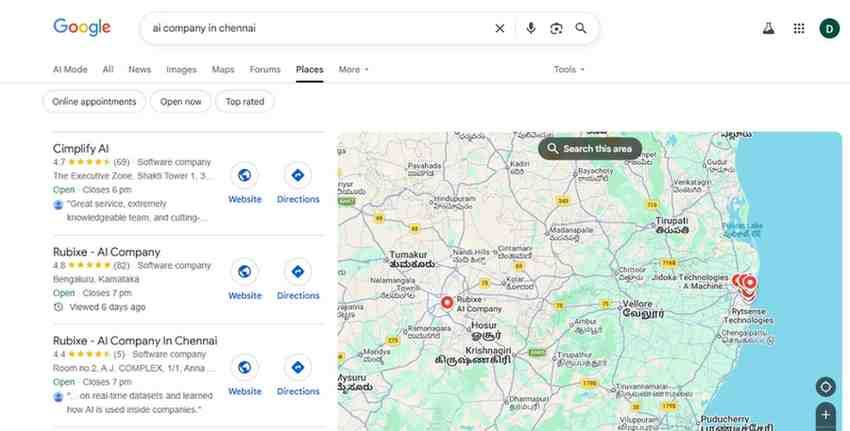Top AI Company in Chennai